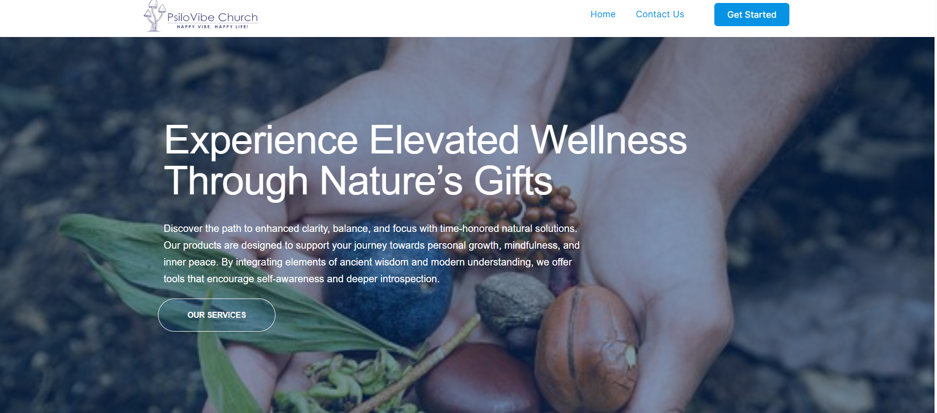 PsiloVibe Church – Wellness Brand Website